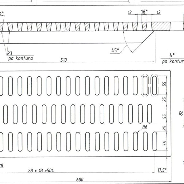 Rasējums 600 x 250